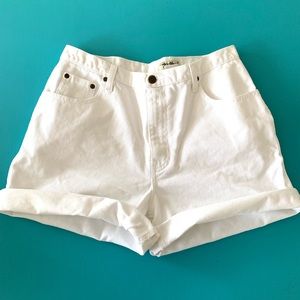 Eddie Bauer high waisted mom jean shorts 32” waist
